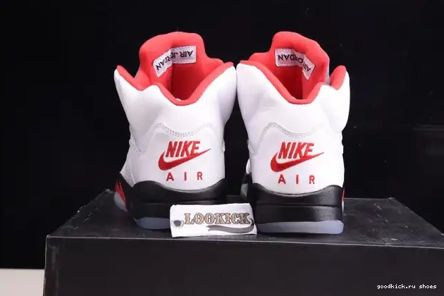 Rep Retro Jordan 5 (2020) DA1911-102 Red Silver Air Fire Tongue 0615
